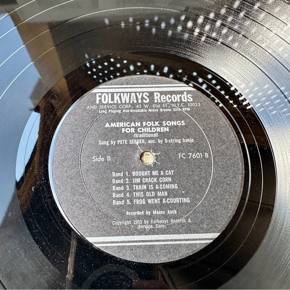 Pete Seeger~American Folk Songs for Children~Folkways~Banjo Roots - Picture 10 of 12